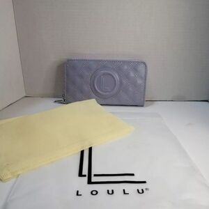 Loulu Wallet  NEW Beautiful Design Light Purple quilted vegan leather